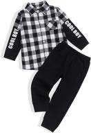 boys' clothing: jogger pants with sleeve button detailing logo