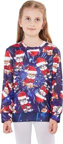 img 3 attached to 🎄 BFUSTYLE Cool Xmas Pullover: Trendy Ugly Christmas Sweatshirt for Boys and Girls, Ages 4-16