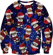 🎄 bfustyle cool xmas pullover: trendy ugly christmas sweatshirt for boys and girls, ages 4-16 logo