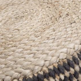 img 2 attached to Simplihome Larissa Round Braided Poufs: Enhance Your Space with Natural 18 inch Beauty