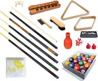 комплект принадлежностей для настольного бильярда 'ultimate pool table accessory kit': премиальный набор из 32 предметов - кии, мостик, шары и многое другое логотип