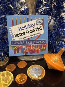 img 1 attached to Lunch Box Notes for Kids - Educational Hanukkah Facts &amp; Funnies” - Te