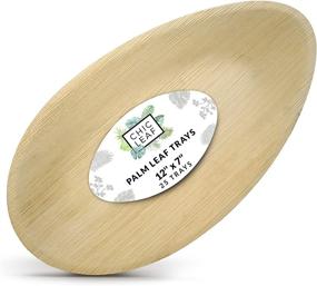 img 4 attached to Chic Leaf Platter: Eco-Friendly Disposable Bamboo Food Service Solutions & Supplies