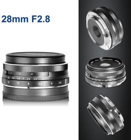 img 1 attached to Meike 28mm f2.8 Manual Focus Lens: Perfect Fit for Fujifilm X Mount Mirrorless APS-C Cameras X-Pro2 📷 X-E3 X-T1 X-T2 X-T3 X-T4 X-T10 X-T20 X-A2 X-E2 X-T100 X-E1 X30 X70 X-M1 X-A1 X-S10 XPro1, etc.