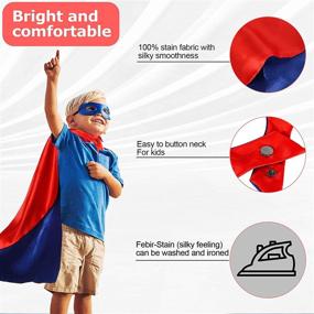 img 1 attached to Outpro Superhero Capes Heroes Costumes