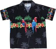 🌴 hawaiian broader white boys' clothing and tops, tees & shirts with hawaii tropical parrot logo