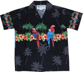 img 1 attached to 🌴 Hawaiian Broader White Boys' Clothing and Tops, Tees & Shirts with Hawaii Tropical Parrot