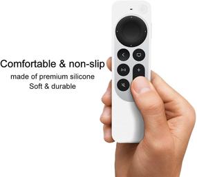 img 3 attached to FLYAMAPIRIT Remote Case Silicone Cover Replacement For Apple TV 4K Series 6Th Generation 2021 Siri Remote Control Protective Case With Lanyard (White)