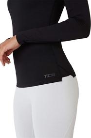 img 1 attached to TCA Women's SuperThermal Long Sleeve 🏃 Performance Base Layer for Running and Training