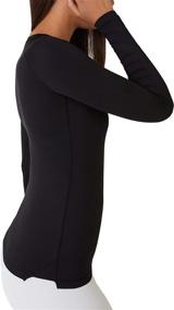img 2 attached to TCA Women's SuperThermal Long Sleeve 🏃 Performance Base Layer for Running and Training