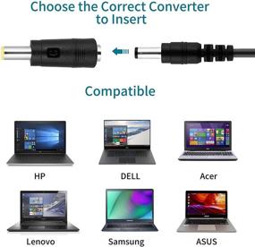 img 1 attached to Onite 10PCS Laptop DC Power Adapter Kits: USB C to DC 5.5x2.1mm Cable for HP, Dell, Lenovo, Acer, Samsung, Asus, Toshiba, Sony - Power Supply Plug Jack Sets (10+1) - Adapter Not Included