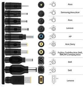 img 3 attached to Onite 10PCS Laptop DC Power Adapter Kits: USB C to DC 5.5x2.1mm Cable for HP, Dell, Lenovo, Acer, Samsung, Asus, Toshiba, Sony - Power Supply Plug Jack Sets (10+1) - Adapter Not Included