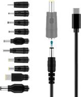 onite 10pcs laptop dc power adapter kits: usb c to dc 5.5x2.1mm cable for hp, dell, lenovo, acer, samsung, asus, toshiba, sony - power supply plug jack sets (10+1) - adapter not included logo