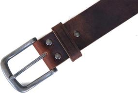 img 2 attached to 👔 Jeereal Leather Casual Genuine Belts: High-Quality Men's Accessories & Belts