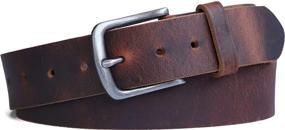 img 4 attached to 👔 Jeereal Leather Casual Genuine Belts: High-Quality Men's Accessories & Belts