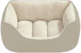 img 1 attached to 🐾 Comfortable Reversible Suede Cuddler Bed for Dogs, Cats, and Pets by Beatrice Home Fashions