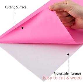 img 2 attached to 🎀 Pink HTV Heat Transfer Vinyl 12" x 13' Rolls - Easy Cut & Weed HTV Vinyl for Cricut and Other Cutters - Heat Transfer Vinyl for T-Shirts