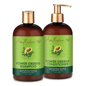 img 4 attached to SheaMoisture Shampoo Conditioner Moringa Moisturize