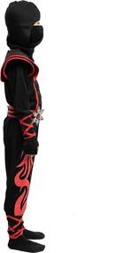 img 1 attached to 🔥 Flame Ninja Costume for Kids - Unisex Design