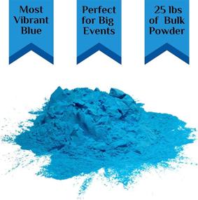 img 3 attached to 25 Pounds Bulk Blue Holi Colored Chalk - Chameleon Colors Color Powder