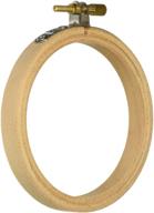 🛒 budget-friendly bulk purchase: darice diy crafts wooden embroidery hoops round 4 inches (6-pack) 39012 logo