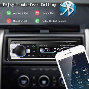 img 3 attached to 🚗 Aigoss Bluetooth Car Stereo - 4x60W Car Audio FM Radio - MP3 Player - USB/SD/AUX - Hands-Free Calling - Wireless Remote Control