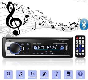 img 4 attached to 🚗 Aigoss Bluetooth Car Stereo - 4x60W Car Audio FM Radio - MP3 Player - USB/SD/AUX - Hands-Free Calling - Wireless Remote Control