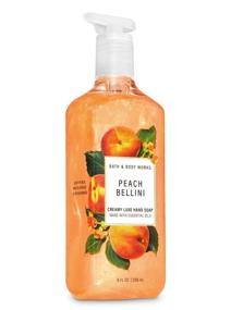 img 4 attached to Погрузитесь в роскошь с кремовым роскошным мылом для рук Bath and Body Works PEACH BELLINI - 8 жидких унций.