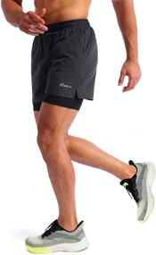 img 2 attached to Active Men's Clothing: Pudolla Running Athletic Workout Pockets