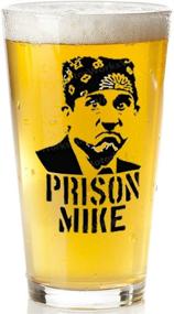 img 4 attached to Prison Mike Beer Glass - The Office Merchandise - Funny Mug for Men and Women - Michael Scott Beer Glass