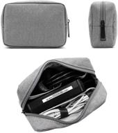 🎒 boona travel accessories bag organizer: compact grey case for electronics, chargers, cables, earphones, and more! logo