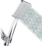 🚿 grich high pressure shower head with handheld: 6 spray modes, detachable, 59" stainless steel hose & multi angle adjustable bracket logo