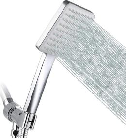 img 4 attached to 🚿 GRICH High Pressure Shower Head with Handheld: 6 Spray Modes, Detachable, 59" Stainless Steel Hose & Multi Angle Adjustable Bracket