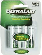 🔋 power up with ultralast aa rechargeable nicd battery retail pack - 4 pack! logo