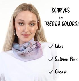 img 2 attached to Модные разноцветные шарфы Ностальгический шейный платок