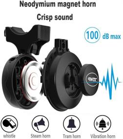 img 2 attached to 🚲 Enhanced USB Bicycle Horn: Update Design 100 DB Waterproof Electronic Bell Safety Trumpet Alarm - Black [IMPROVED VERSION]