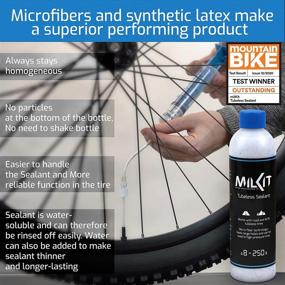 img 2 attached to 🔧 milKit Tubeless Tire Conversion Kit: Mess-Free & Clog-Free Valve Solution - Includes Sealant Bottle, Injector, Rim Tape, Valves Pack, and Presta Valve Core Removal Tool