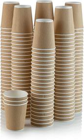 img 3 attached to ☕ Premium Set of 150 Ripple Insulated Kraft 8-oz Paper Cups for Hot Beverages - Triple-Layered Rippled Wall Enhances Heat Retention – Ideal for Cappuccino, Hot Cocoa, or Iced Drinks