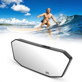 img 4 attached to Enhanced Kemimoto Marine Boat Mirror Upgrade: Universal Rear View Mirrors for Ski Boats, Pontoon Boats, Watercraft, and Surfing