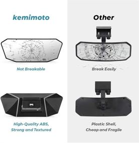img 2 attached to Enhanced Kemimoto Marine Boat Mirror Upgrade: Universal Rear View Mirrors for Ski Boats, Pontoon Boats, Watercraft, and Surfing