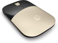 hp z3700 wireless usb mouse in modern gold matte/glossy black - x7q43aa#abl logo