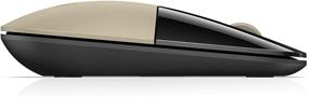 img 1 attached to HP Z3700 Wireless USB Mouse in Modern Gold Matte/Glossy Black - X7Q43AA#ABL