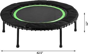 img 2 attached to Popsport Mini Trampoline: A Convenient and Versatile Fitness solution for Home Cardio Exercise with Easy Installation and Storage