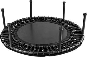 img 1 attached to Popsport Mini Trampoline: A Convenient and Versatile Fitness solution for Home Cardio Exercise with Easy Installation and Storage