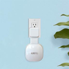 img 2 attached to Wall Mount for eero 6 Dual-Band Mesh Wi-Fi 6 System - Space-Saving, 🔧 No Wires, Easily Moveable Outlet Holder (3-Pack) - NOT Compatible with eero Pro 6