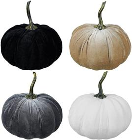 img 4 attached to Decorative Farmhouse Thanksgiving Halloween Centerpiece Home Decor for Artificial Plants & Flowers