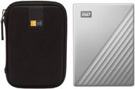 💽 2tb my passport ultra usb 3.0 type-c external hard drive for mac (silver) + case by wd logo