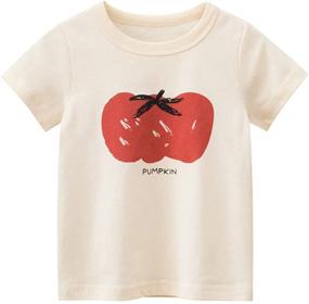 img 3 attached to 👚 Vanberfia Girls Sleeve T Shirts HT9312: Stylish Tops, Tees, and Shirts for Boys' Clothing