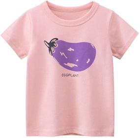 img 2 attached to 👚 Vanberfia Girls Sleeve T Shirts HT9312: Stylish Tops, Tees, and Shirts for Boys' Clothing