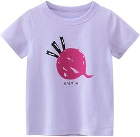 img 1 attached to 👚 Vanberfia Girls Sleeve T Shirts HT9312: Stylish Tops, Tees, and Shirts for Boys' Clothing